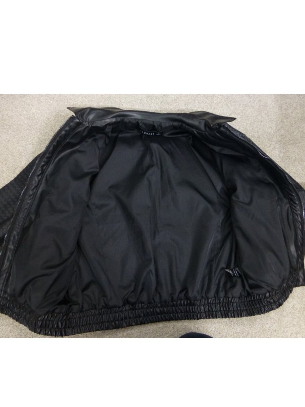 Lioness Black Intrecciato Kenny Bomber (Size S) - Picture 8 of 13
